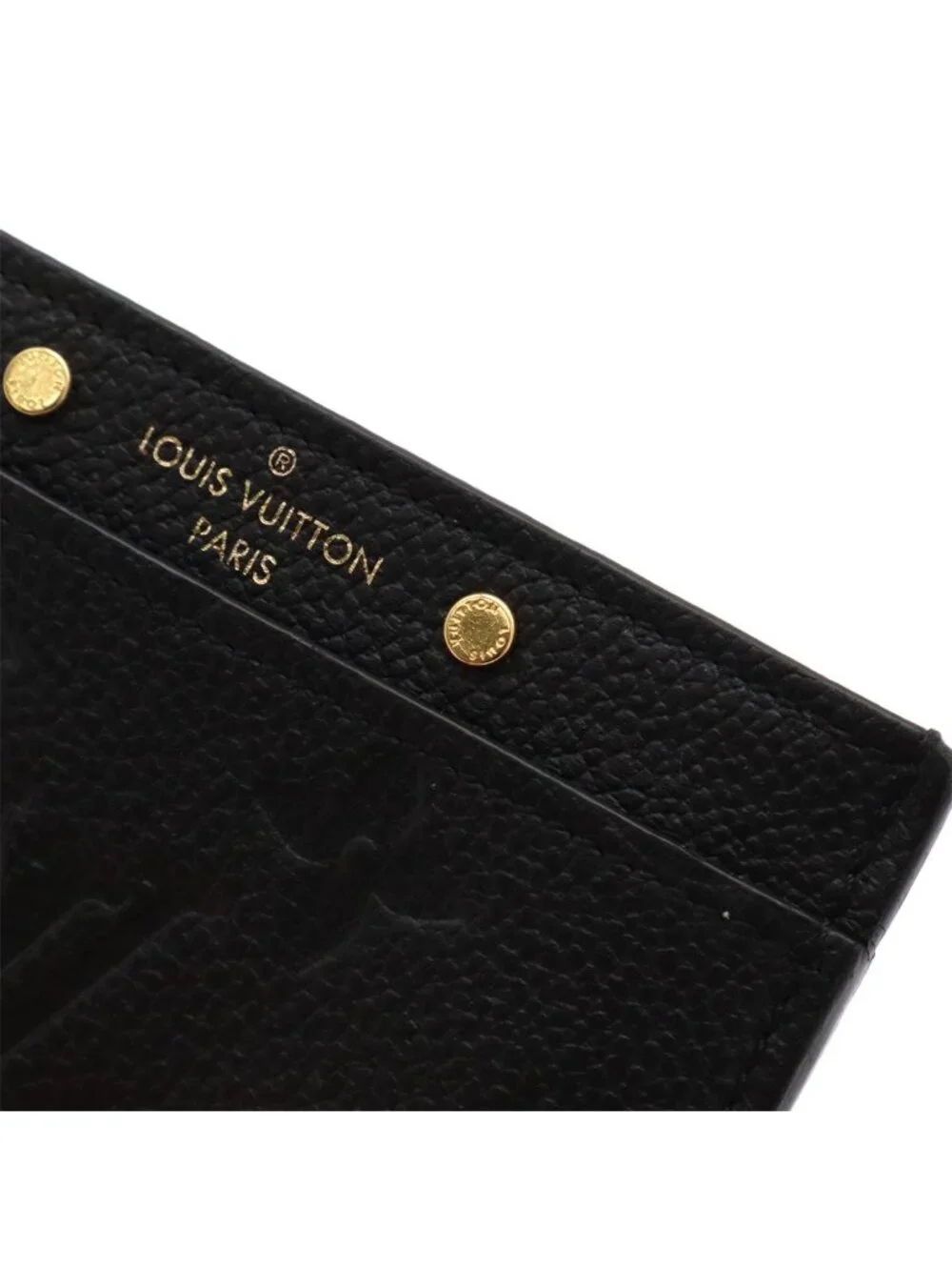 Louis Vuitton Monogram Empreinte Card Holder Sample Case Business Noir Black